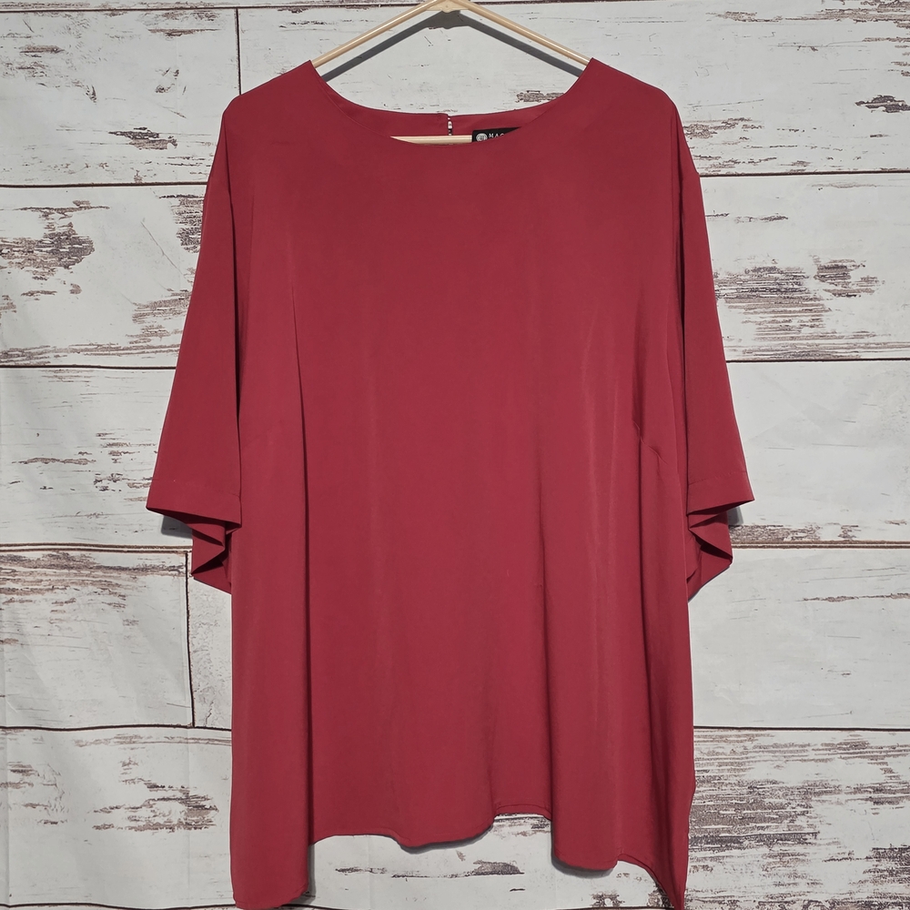 Maggie Barnes Elegant Women's Red Top